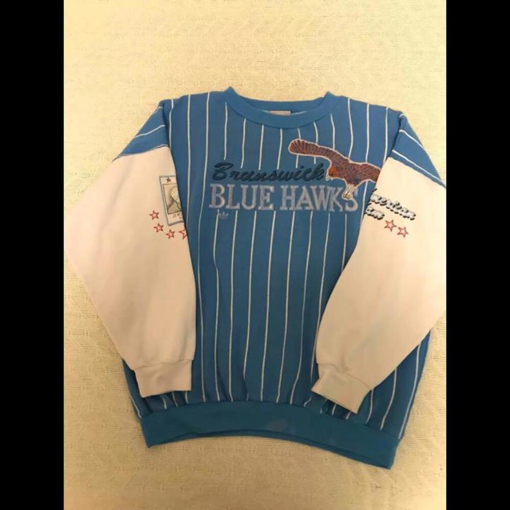 80’s Adidas Brunswick Bluehawks Crewneck Sweatshirt